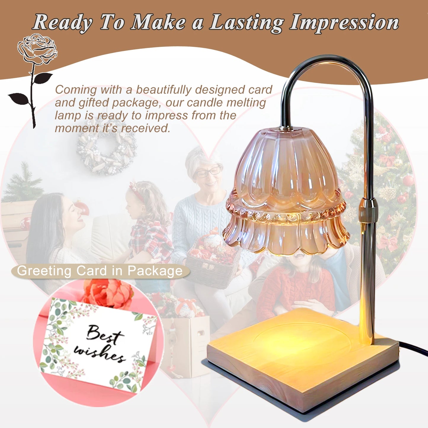 Unique Candle Warmer Lamp Flower Shad