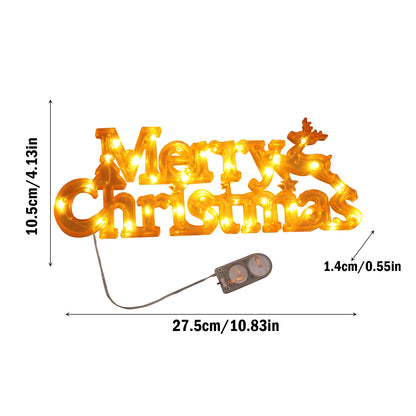 Christmas Decoration 3D Letter Lights