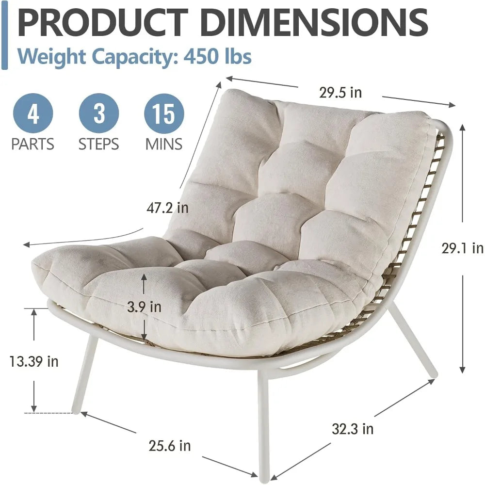 Wicker Chaise Lounge