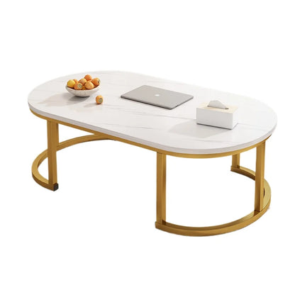 Aesthetic Coffee Table Oval Modern  Mesa Centro