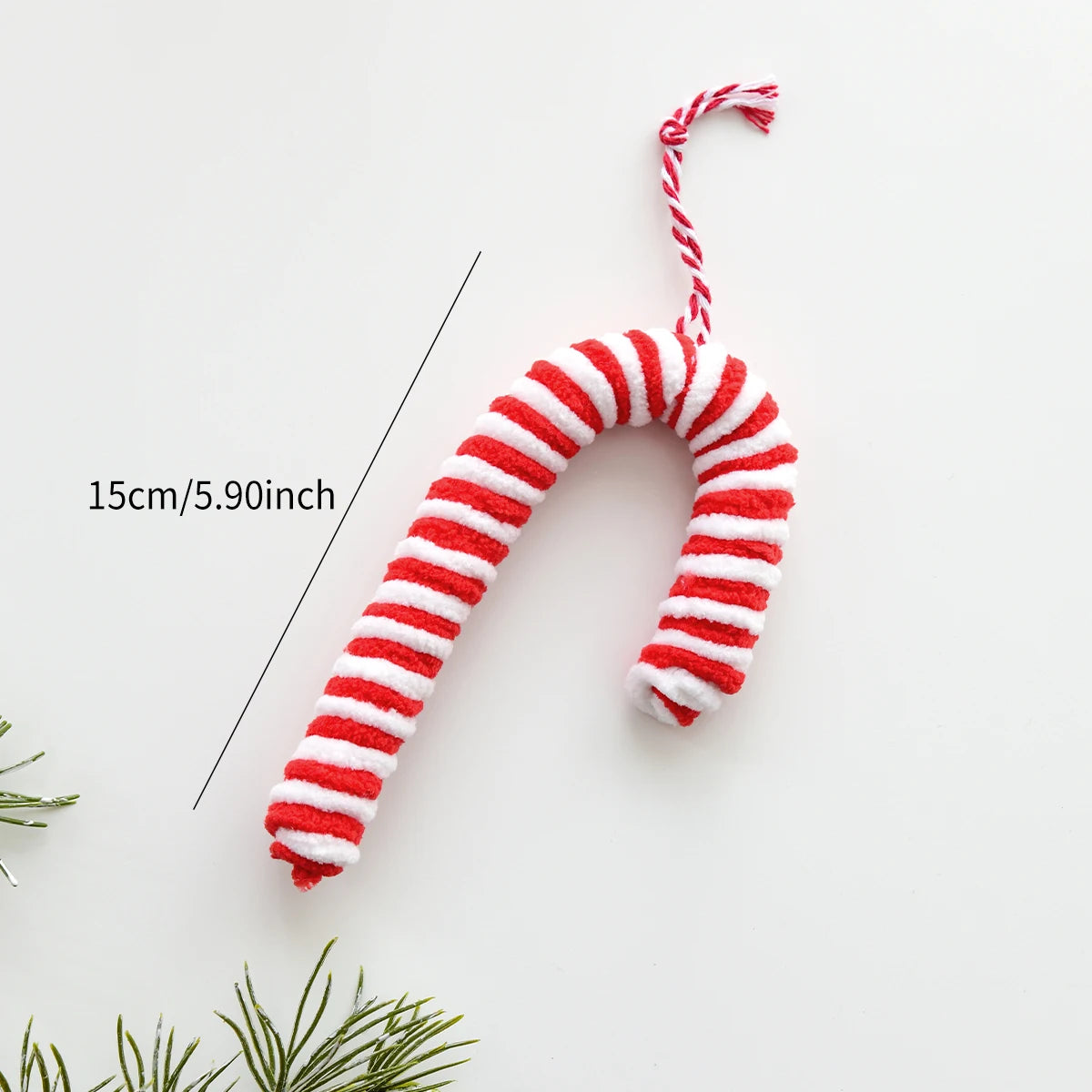 Christmas Red and White Plush Decorations