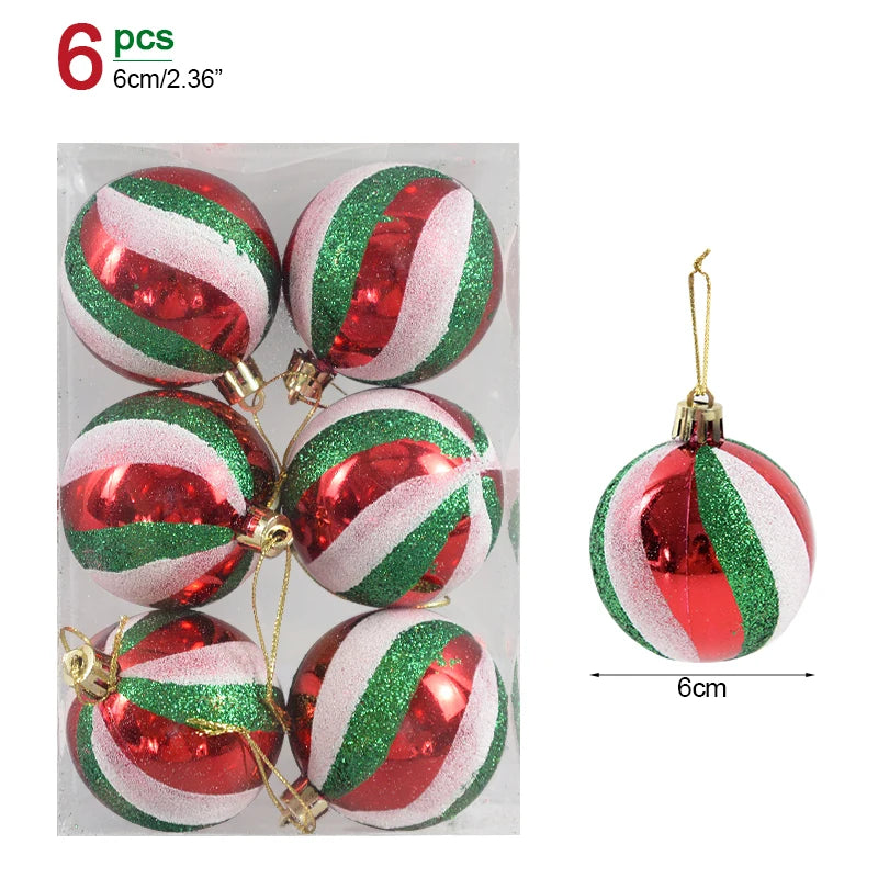 1box Christmas Balls Christmas Tree Ornaments