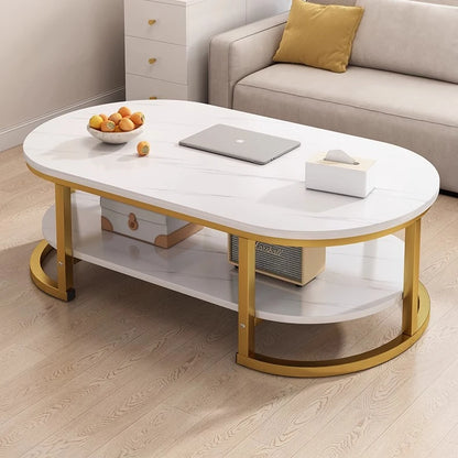 Aesthetic Coffee Table Oval Modern  Mesa Centro