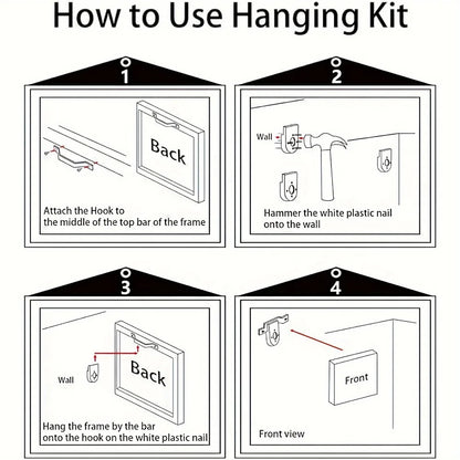 Abstract colored tree canvas