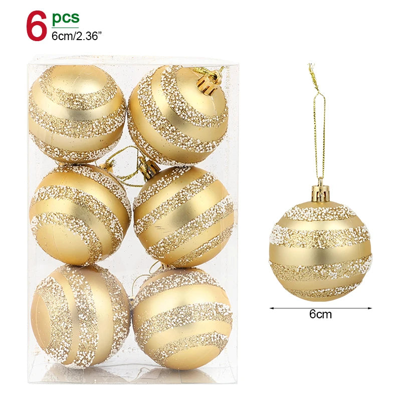 1box Christmas Balls Christmas Tree Ornaments