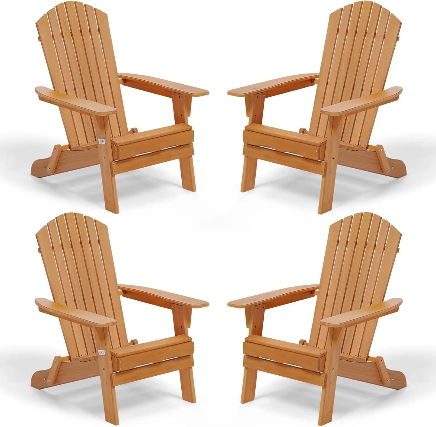 Folding Adirondack Chairs Set of 4