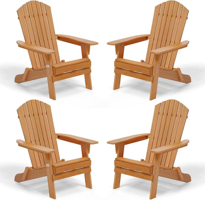 Folding Adirondack Chairs Set of 4