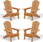 Folding Adirondack Chairs Set of 4