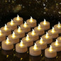 12 Pack Warm Yellow Flameless LED Tea Light
