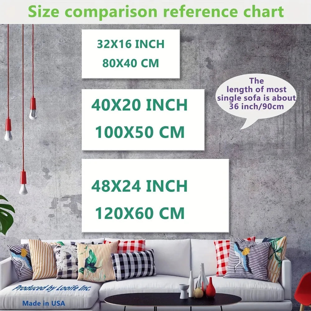 Abstract colored tree canvas