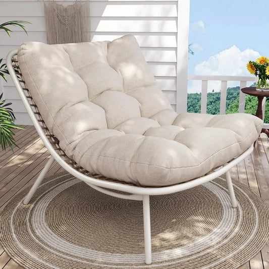 Wicker Chaise Lounge