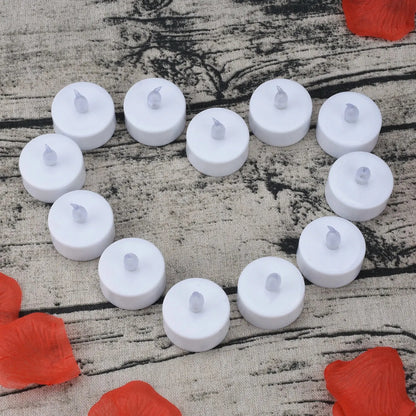 12 Pack Warm Yellow Flameless LED Tea Light