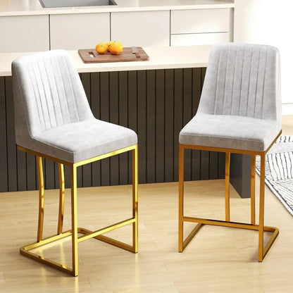 Counter Height Bar Stools Set of 2 24'' Upholstered