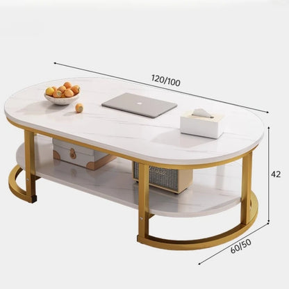 Aesthetic Coffee Table Oval Modern  Mesa Centro