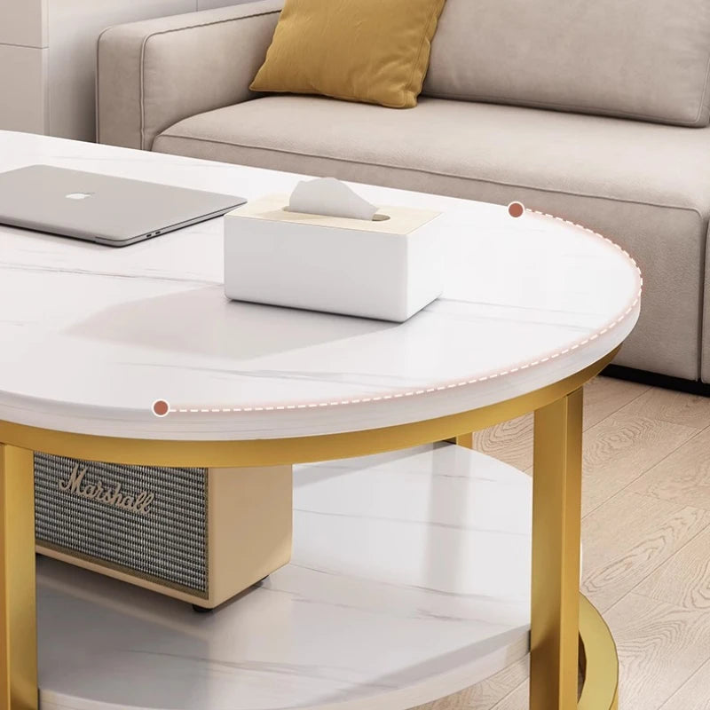 Aesthetic Coffee Table Oval Modern  Mesa Centro