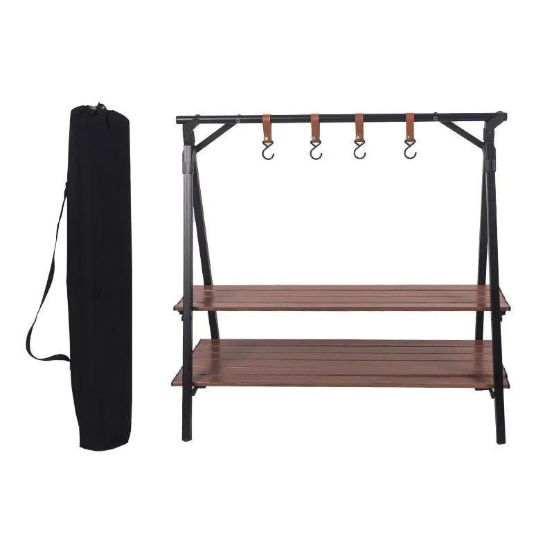 Wood Grain Finish foldable outdoor table