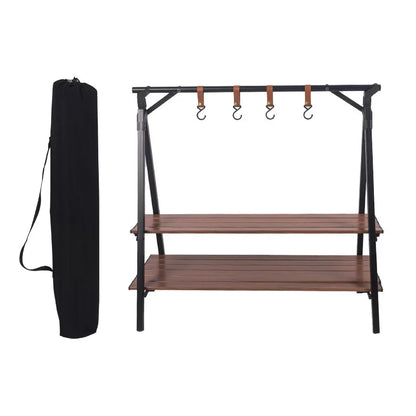 Wood Grain Finish foldable outdoor table