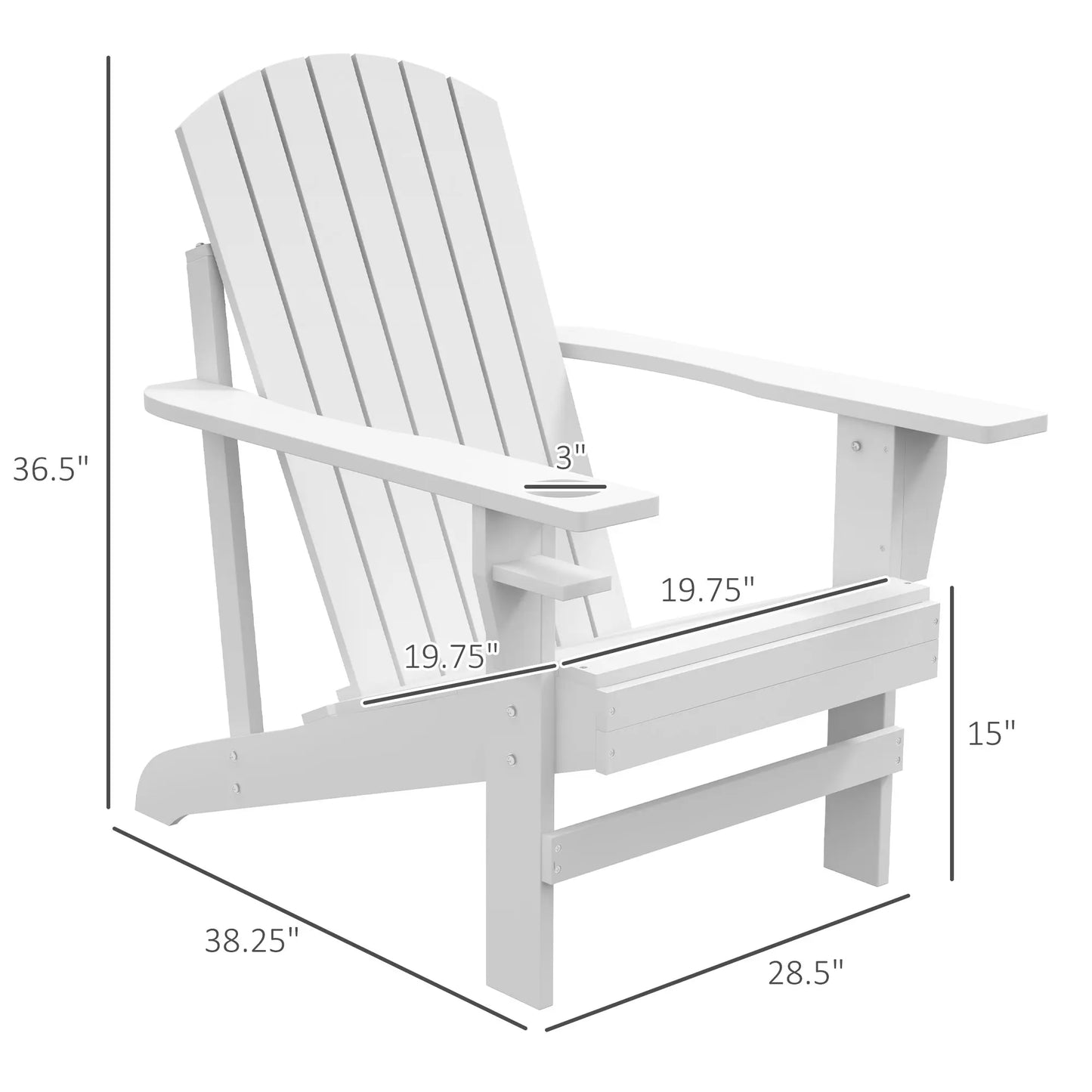 Wood Adirondack Chair