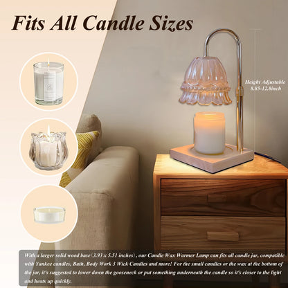Unique Candle Warmer Lamp Flower Shad