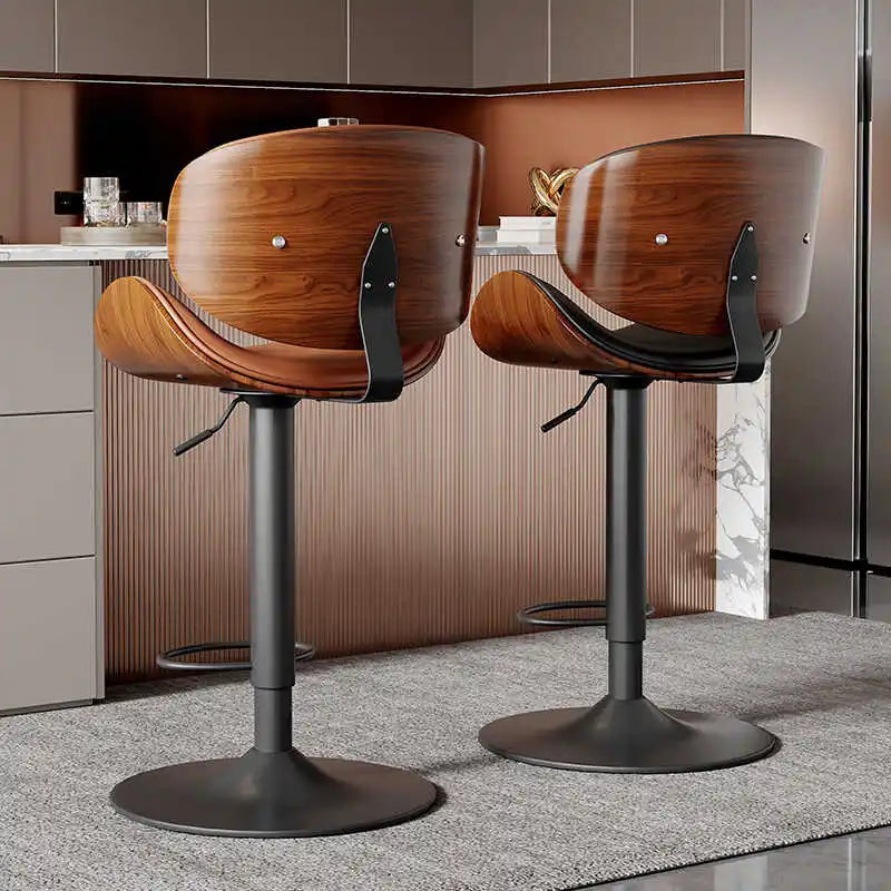 Ergonomic Single Bar Stools Luxury Relaxing