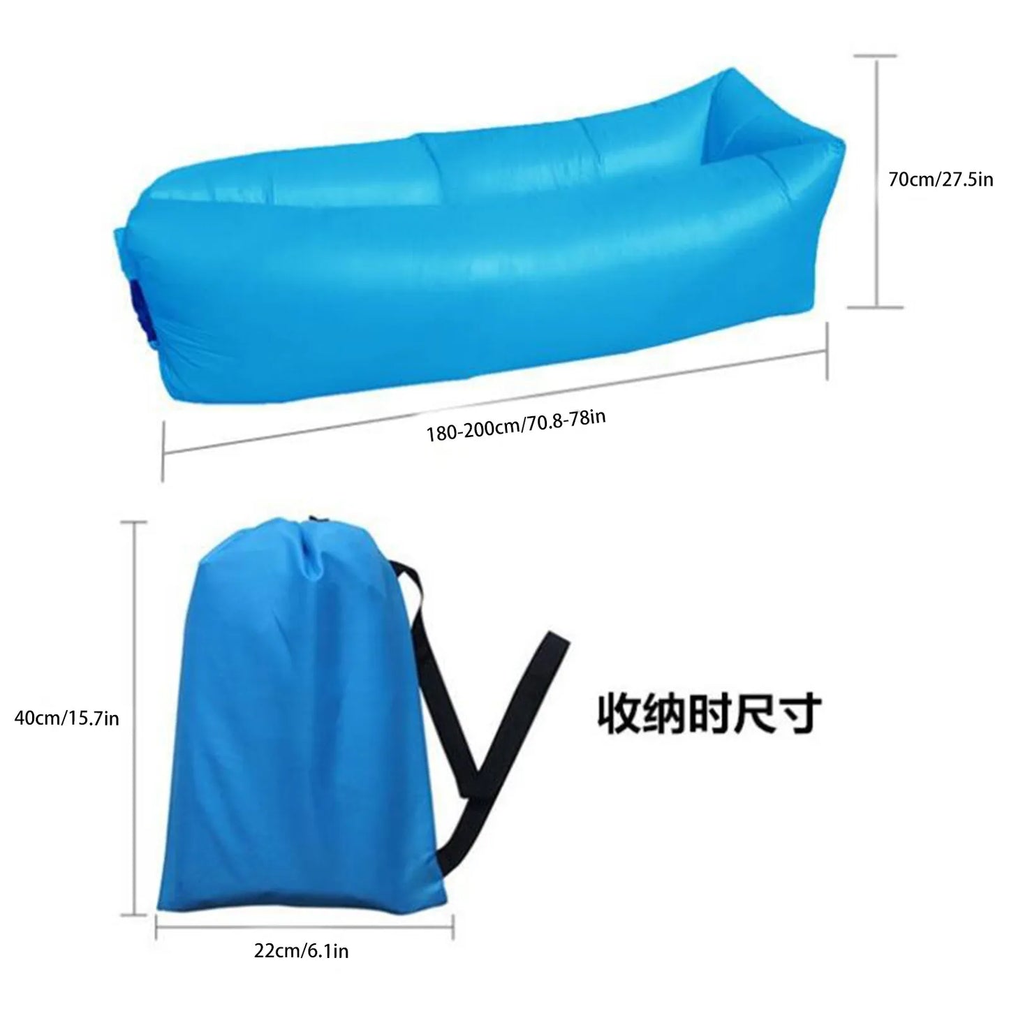 Outdoor Air Inflatable Sofa Bag Portable Camping