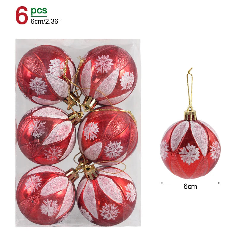 1box Christmas Balls Christmas Tree Ornaments