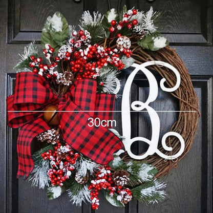 38cm Christmas Letter Wreath