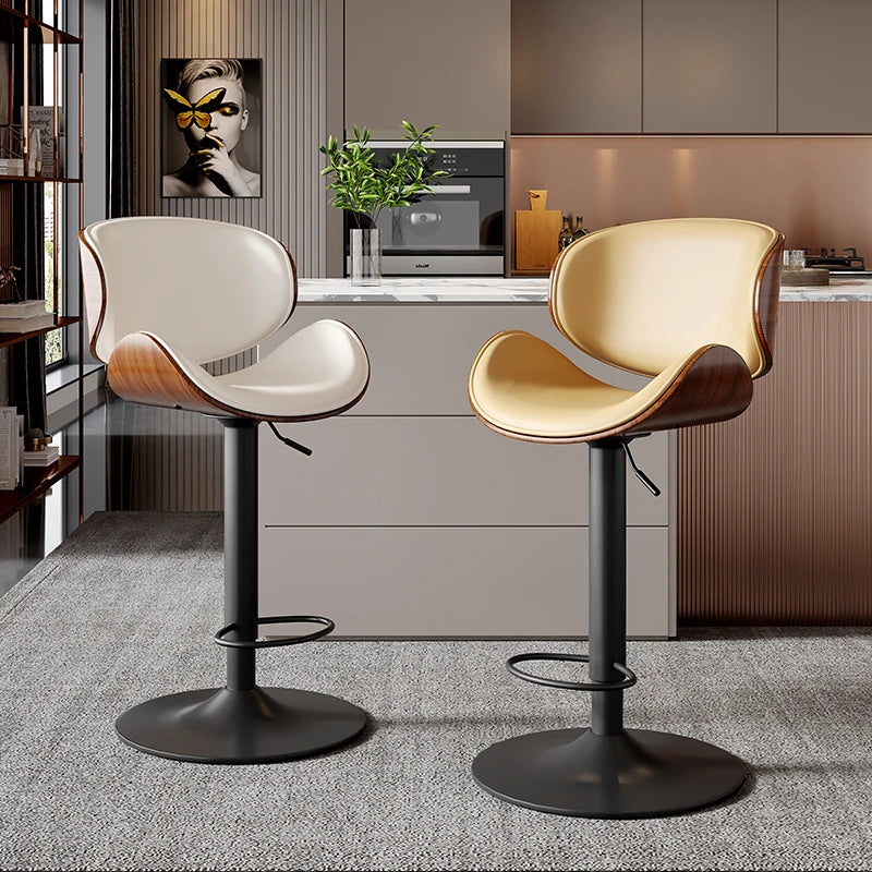 Ergonomic Single Bar Stools Luxury Relaxing