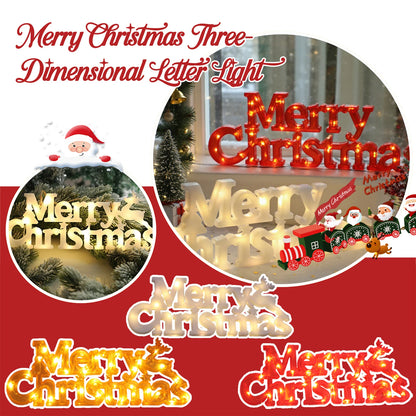 Christmas Decoration 3D Letter Lights