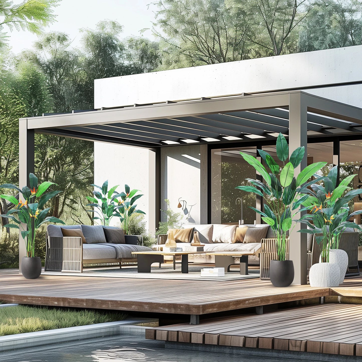 Artificial Bird of Paradise Plant 6FT(72in)/7FT(84IN)