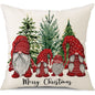 45cm Merry Christmas Cushion Cover Pillowcase 2024 Christmas Decorations for Home Ornament Happy New Year Christmas Decor 2025