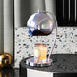 Chrome Candle Warmer Lamp With Timer