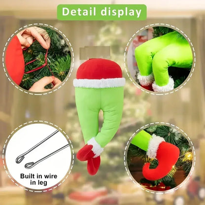 Christmas Tree Decoration Plush Elf Legs