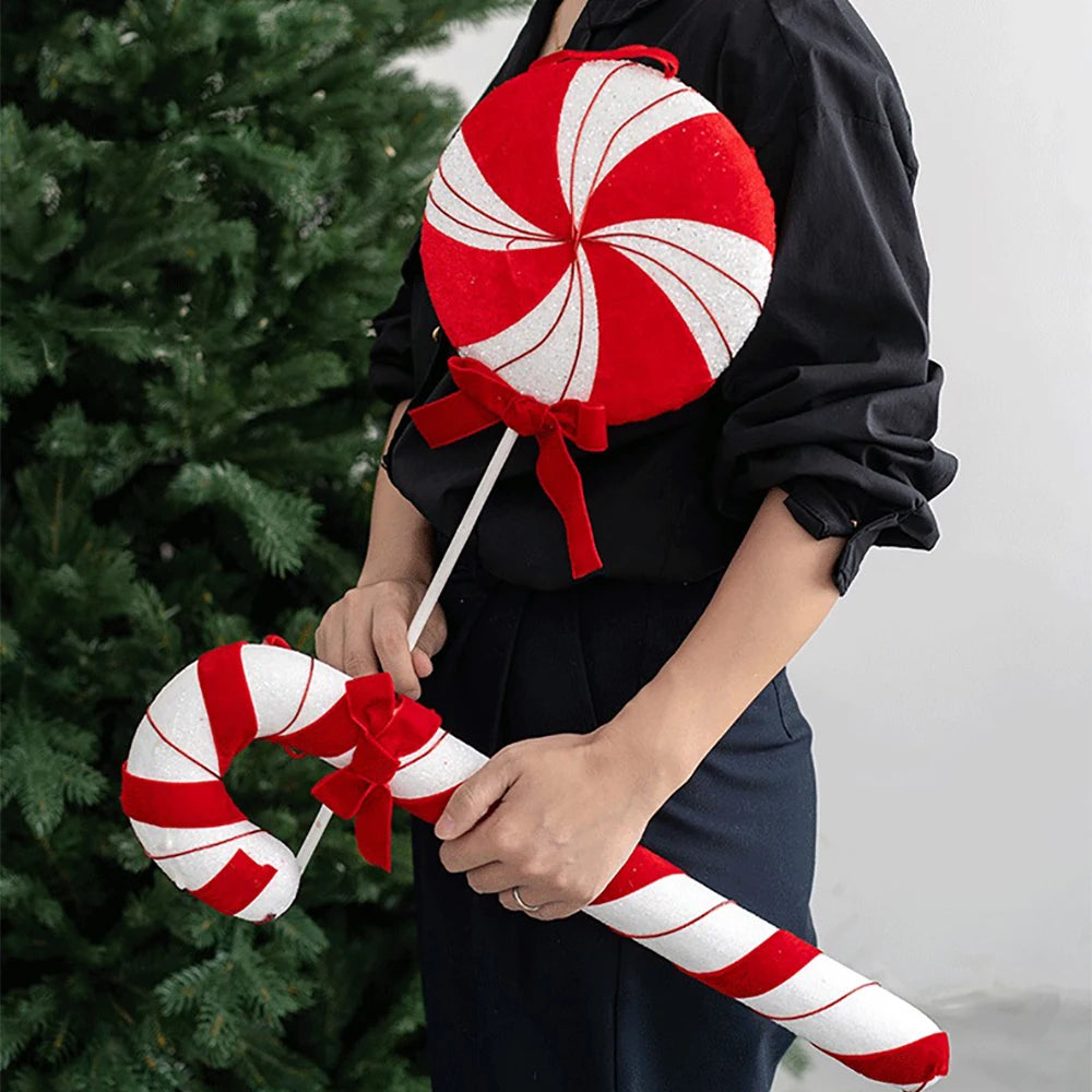 Large Candy Cane & Lollipop Christmas Decoration