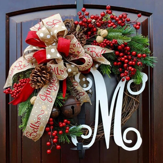 38cm Christmas Letter Wreath
