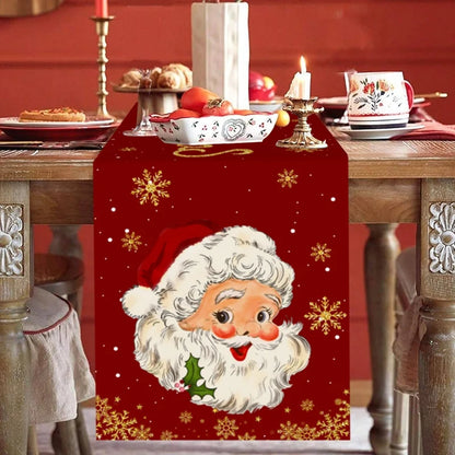 Christmas Table Runner Merry Christmas Decoration for Home Xmas Party Decor 2025 Navidad Notal Noel Ornament Happy New Year 2026