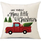 45cm Merry Christmas Cushion Cover Pillowcase 2024 Christmas Decorations for Home Ornament Happy New Year Christmas Decor 2025