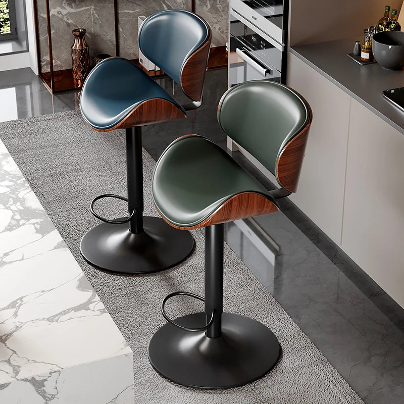Ergonomic Single Bar Stools Luxury Relaxing