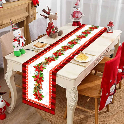 Christmas Table Runner Merry Christmas Decoration for Home Xmas Party Decor 2025 Navidad Notal Noel Ornament Happy New Year 2026