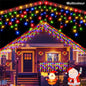 Christmas Decorations Lights Solar Icicle Curtain Lights 8 Mode