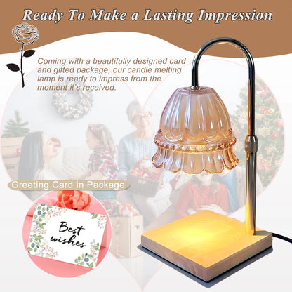 Unique Candle Warmer Lamp Flower Shad