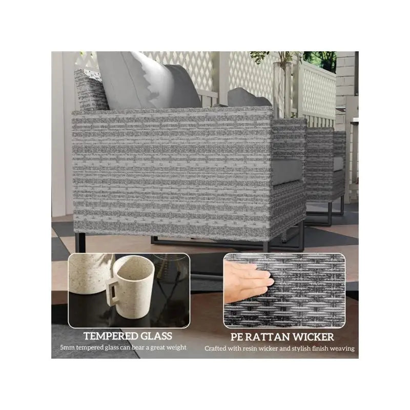 Outdoor Bistro Set Table and Chairs for Patio