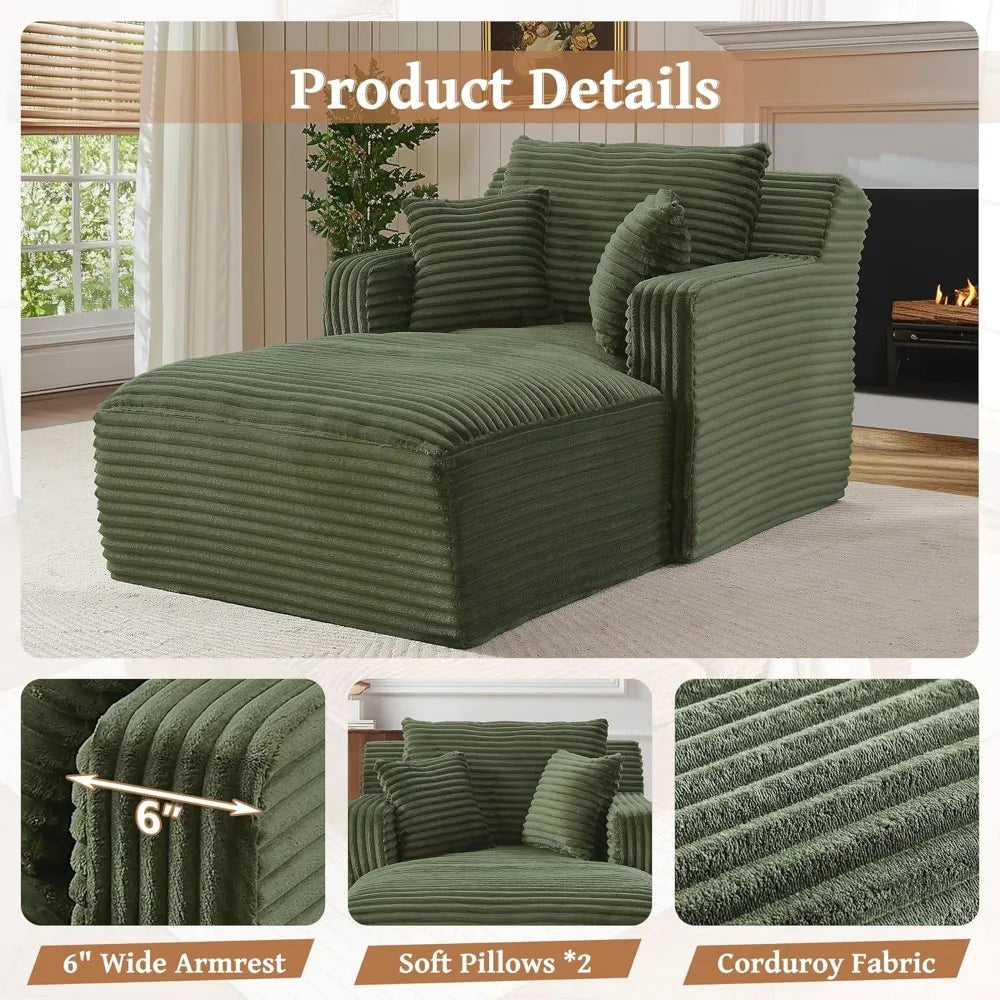 Oversized Indoor Chaise Lounge Chair