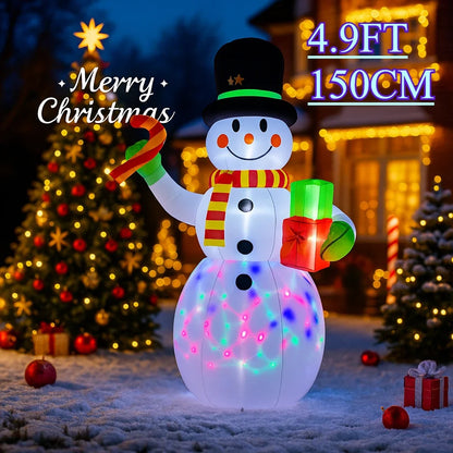 Christmas Home 4.9FT Inflatable Yard Decor LED Snowman