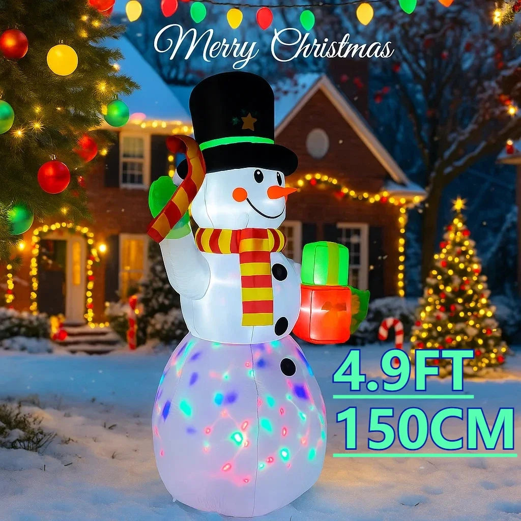 Christmas Home 4.9FT Inflatable Yard Decor LED Snowman