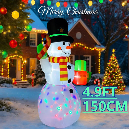 Christmas Home 4.9FT Inflatable Yard Decor LED Snowman