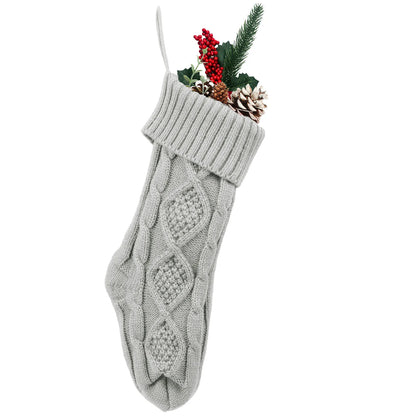 Large Christmas Knitted Woolen stockings